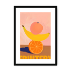 Fruitery Totem Yellow Framed Print Intercontinental Fruitery A3 (297 X 420 mm) / Black / White Mount Framed Print