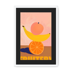 Fruitery Totem Yellow Framed Print Intercontinental Fruitery A3 (297 X 420 mm) / White / Black Mount Framed Print