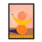 Fruitery Totem Yellow Framed Print Intercontinental Fruitery A3 (297 X 420 mm) / Black / No Mount (All Art) Framed Print