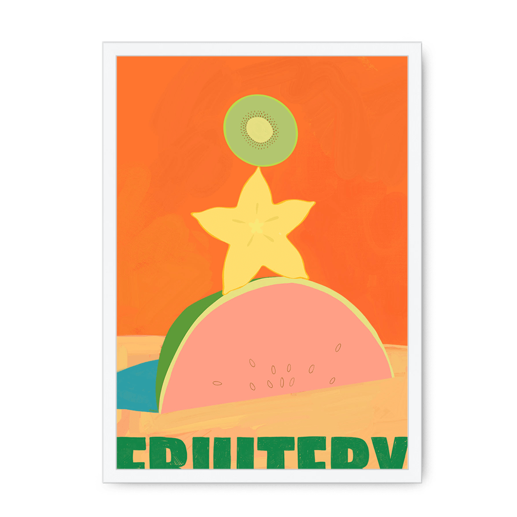 Fruitery Totem Green Framed Print Intercontinental Fruitery A3 (297 X 420 mm) / White / No Mount (All Art) Framed Print