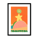 Fruitery Totem Green Framed Print Intercontinental Fruitery A3 (297 X 420 mm) / Black / White Mount Framed Print