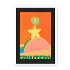 Fruitery Totem Green Framed Print Intercontinental Fruitery A3 (297 X 420 mm) / White / Black Mount Framed Print