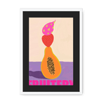 Fruitery Totem Pink Framed Print Intercontinental Fruitery A3 (297 X 420 mm) / White / Black Mount Framed Print