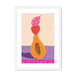 Fruitery Totem Pink Framed Print Intercontinental Fruitery A3 (297 X 420 mm) / White / White Mount Framed Print