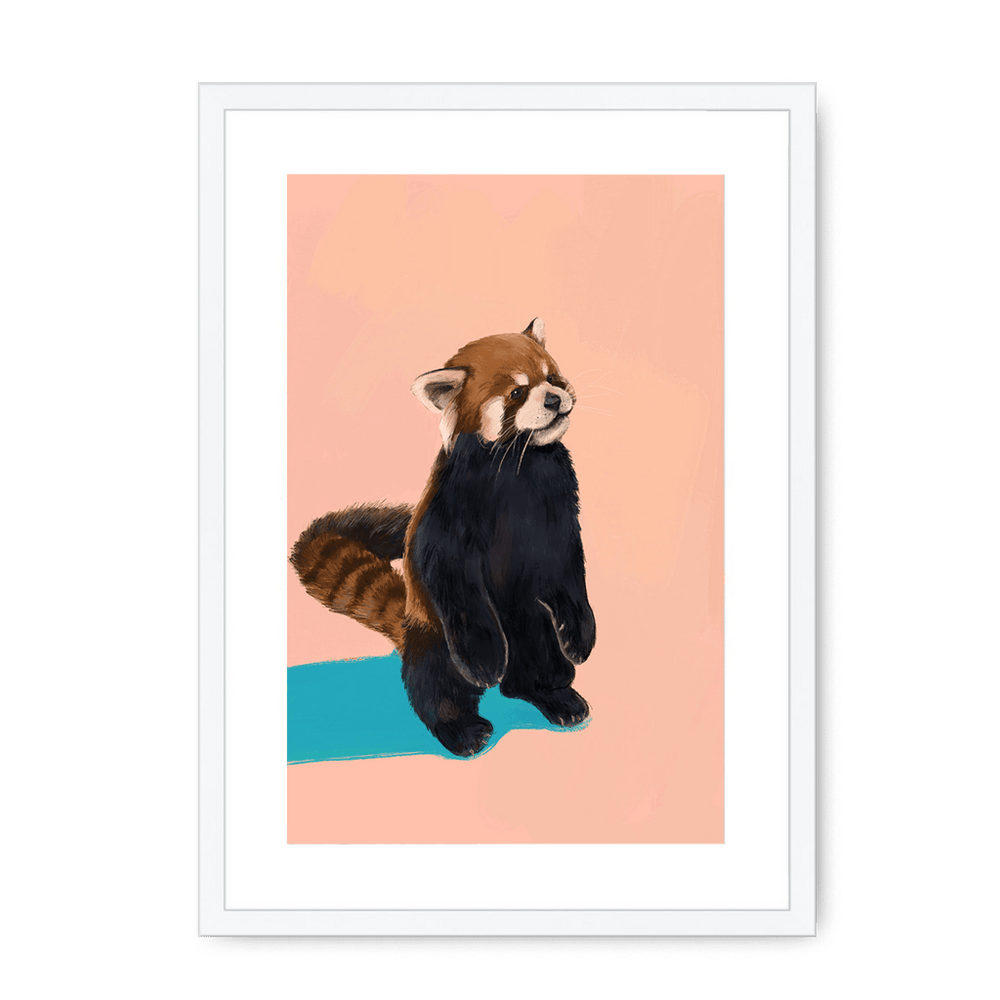 Red Panda PB Framed Print Food Fur & Feathers A3 (297 X 420 mm) / White / White Mount Framed Print