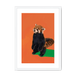 Red Panda OG Framed Print Food Fur & Feathers A3 (297 X 420 mm) / White / White Mount Framed Print