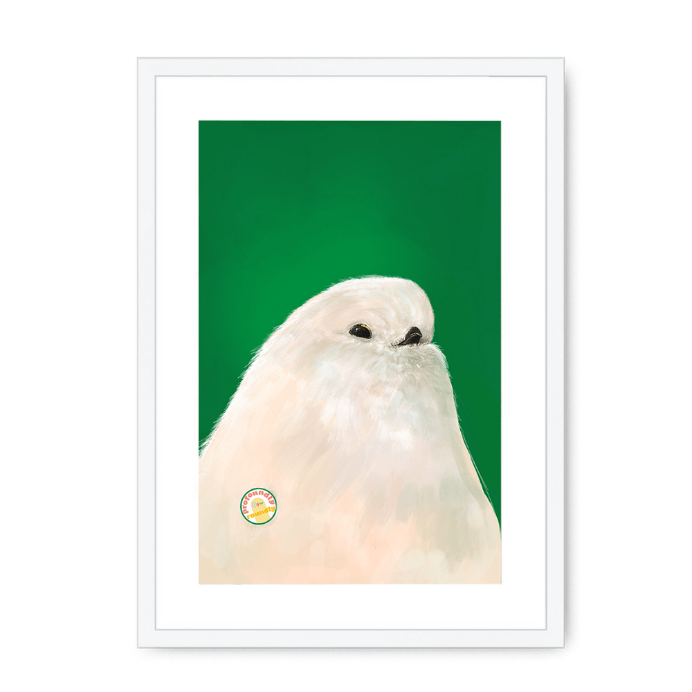 Profoundly Roundly Framed Print Food Fur & Feathers A3 (297 X 420 mm) / White / White Mount Framed Print