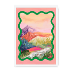Pastel Peaks Framed Print Kitsch Kanaveral A3 (297 X 420 mm) / White / No Mount (All Art) Framed Print