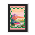 Pastel Peaks Framed Print Kitsch Kanaveral A3 (297 X 420 mm) / White / Black Mount Framed Print