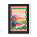 Pastel Peaks Framed Print Kitsch Kanaveral A3 (297 X 420 mm) / White / Black Mount Framed Print