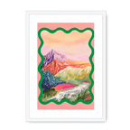 Pastel Peaks Framed Print Kitsch Kanaveral A3 (297 X 420 mm) / White / White Mount Framed Print