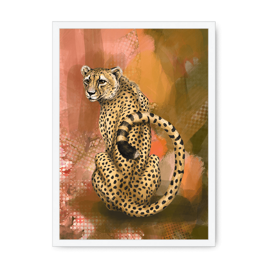 Spotted Repose Framed Print Pawky Paws A3 (297 X 420 mm) / White / No Mount (All Art) Framed Print