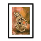 Spotted Repose Framed Print Pawky Paws A3 (297 X 420 mm) / Black / White Mount Framed Print