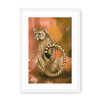 Spotted Repose Framed Print Pawky Paws A3 (297 X 420 mm) / White / White Mount Framed Print