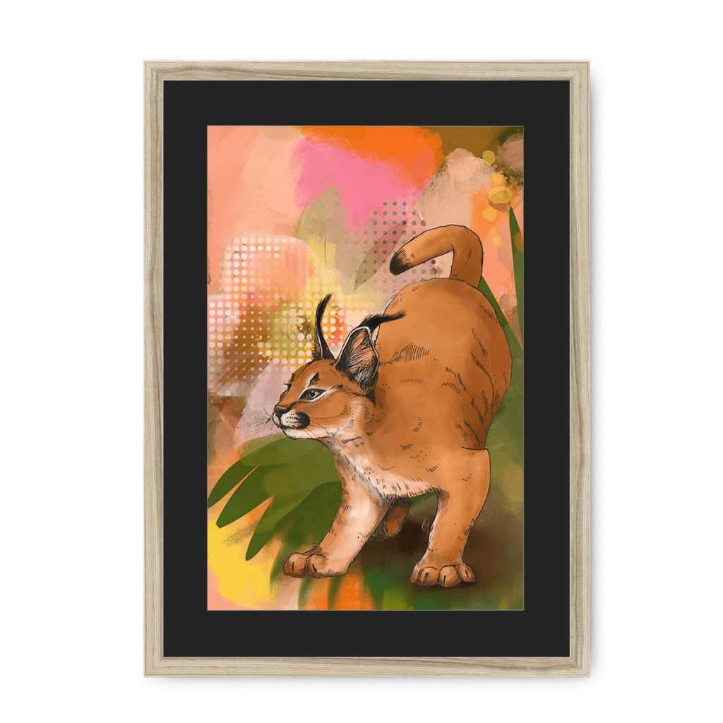 Tufted Whimsy Framed Print Pawky Paws A3 (297 X 420 mm) / Natural / Black Mount Framed Print