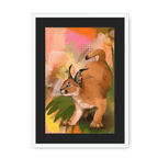 Tufted Whimsy Framed Print Pawky Paws A3 (297 X 420 mm) / White / Black Mount Framed Print