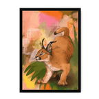 Tufted Whimsy Framed Print Pawky Paws A3 (297 X 420 mm) / Black / No Mount (All Art) Framed Print