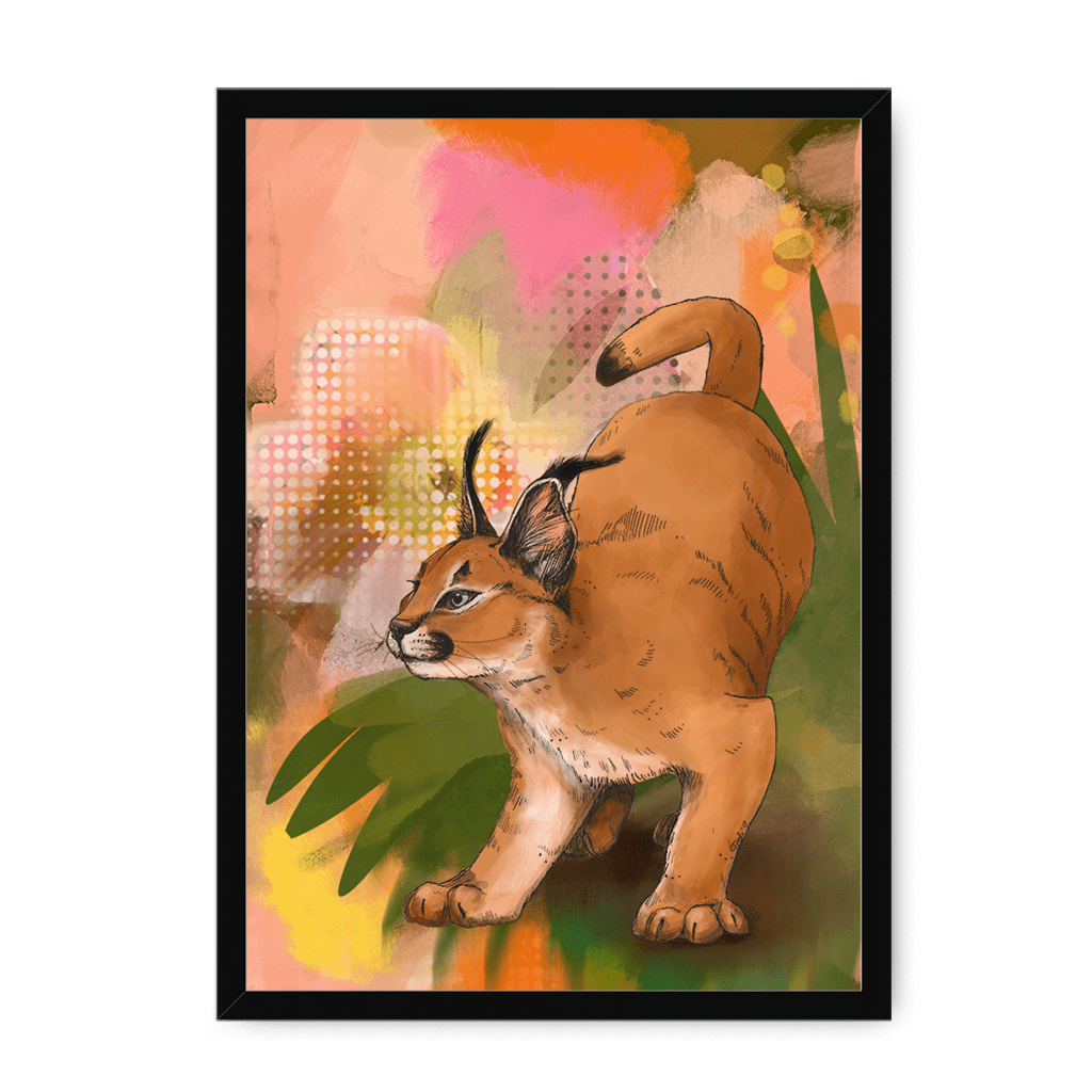 Tufted Whimsy Framed Print Pawky Paws A3 (297 X 420 mm) / Black / No Mount (All Art) Framed Print