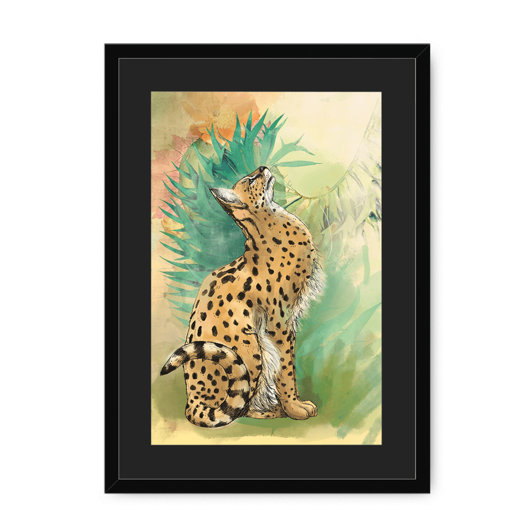 Spring Steppe Framed Print Pawky Paws A3 (297 X 420 mm) / Black / Black Mount Framed Print