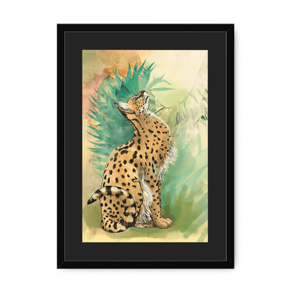 Spring Steppe Framed Print Pawky Paws A3 (297 X 420 mm) / Black / Black Mount Framed Print