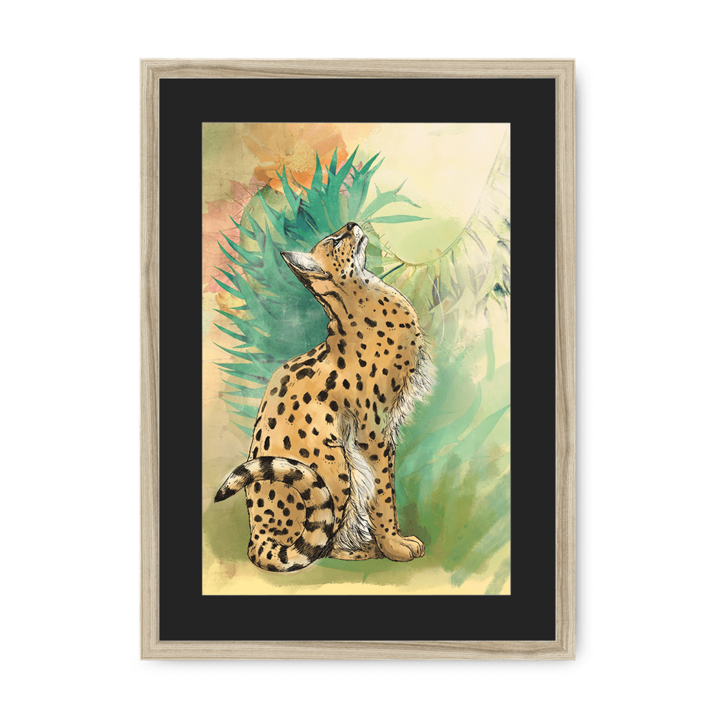 Spring Steppe Framed Print Pawky Paws A3 (297 X 420 mm) / Natural / Black Mount Framed Print