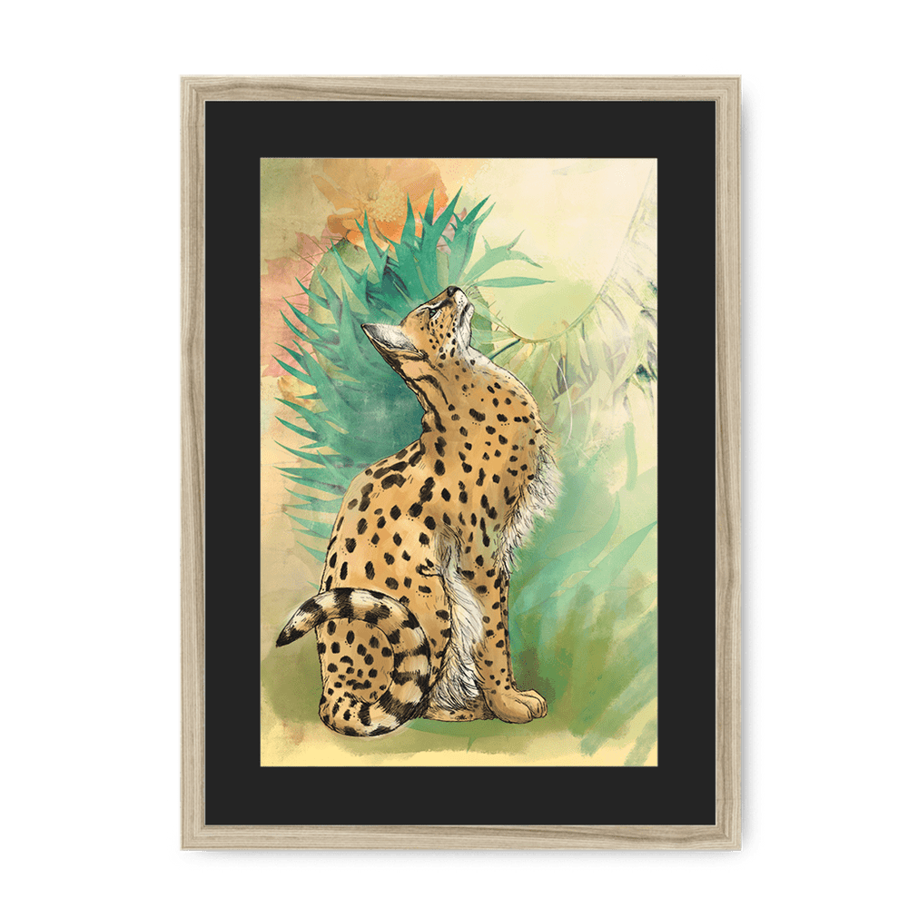 Spring Steppe Framed Print Pawky Paws A3 (297 X 420 mm) / Natural / Black Mount Framed Print