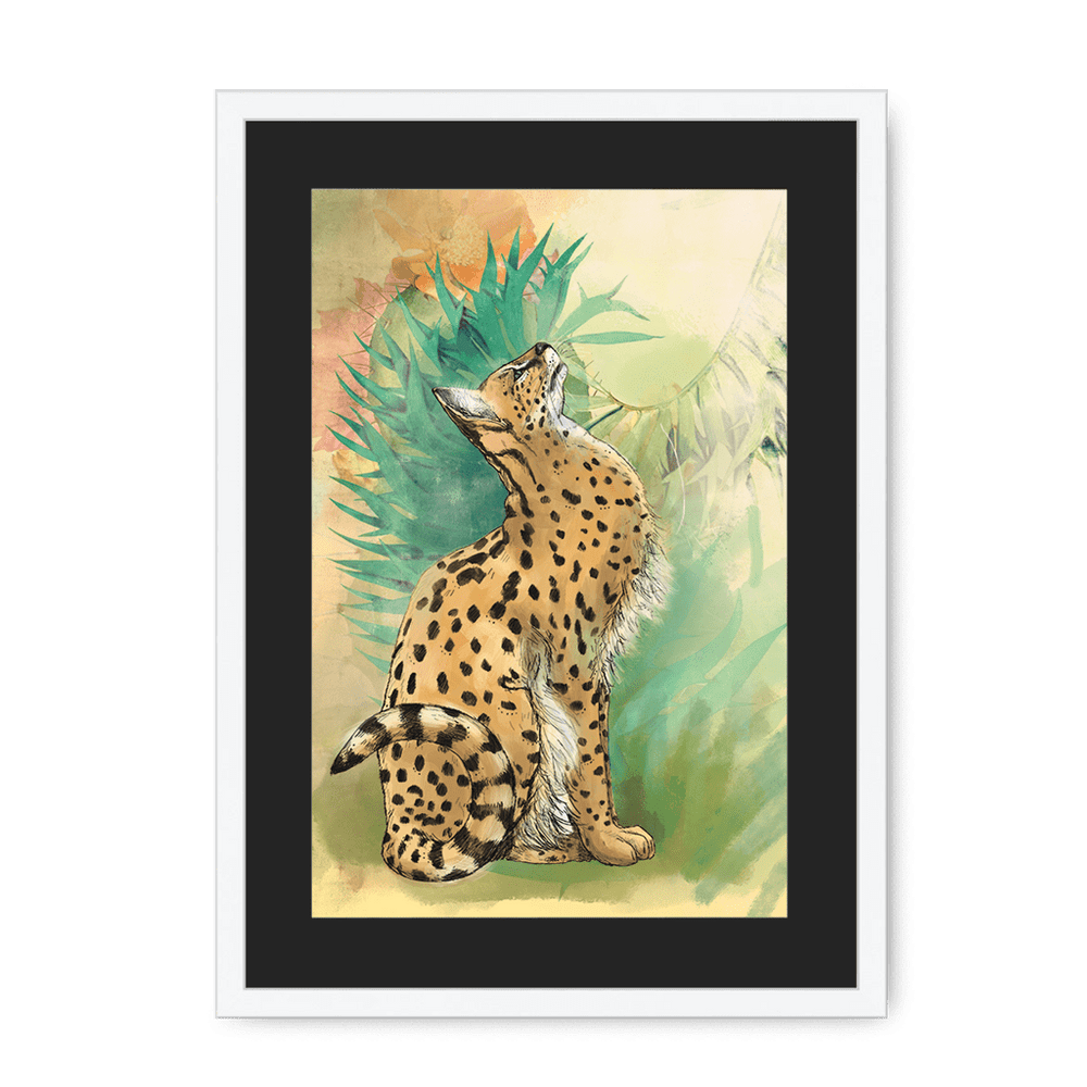 Spring Steppe Framed Print Pawky Paws A3 (297 X 420 mm) / White / Black Mount Framed Print