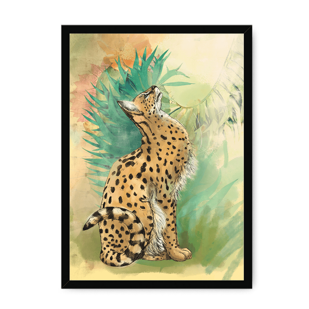 Spring Steppe Framed Print Pawky Paws A3 (297 X 420 mm) / Black / No Mount (All Art) Framed Print