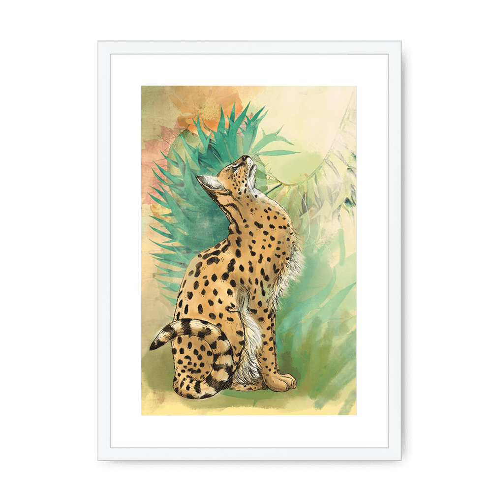 Spring Steppe Framed Print Pawky Paws A3 (297 X 420 mm) / White / White Mount Framed Print