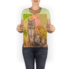 Bobcat Botanica Giclée Art Print Pawky Paws A3 (29.7 X 42 cm) Art Print