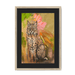 Bobcat Botanica Framed Print Pawky Paws A3 (297 X 420 mm) / Natural / Black Mount Framed Print