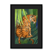 Jungle Stripes Framed Print Pawky Paws A3 (297 X 420 mm) / Black / Black Mount Framed Print