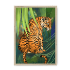 Jungle Stripes Framed Print Pawky Paws A3 (297 X 420 mm) / Natural / No Mount (All Art) Framed Print