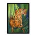 Jungle Stripes Framed Print Pawky Paws A3 (297 X 420 mm) / Black / No Mount (All Art) Framed Print