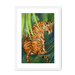 Jungle Stripes Framed Print Pawky Paws A3 (297 X 420 mm) / White / White Mount Framed Print