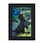 Midnight Prowl Framed Print Pawky Paws A3 (297 X 420 mm) / Black / Black Mount Framed Print