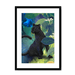 Midnight Prowl Framed Print Pawky Paws A3 (297 X 420 mm) / Black / White Mount Framed Print