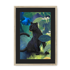 Midnight Prowl Framed Print Pawky Paws A3 (297 X 420 mm) / Natural / Black Mount Framed Print