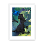 Midnight Prowl Framed Print Pawky Paws A3 (297 X 420 mm) / White / White Mount Framed Print