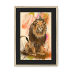 Savannah Suave Framed Print Pawky Paws A3 (297 X 420 mm) / Natural / Black Mount Framed Print