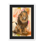 Savannah Suave Framed Print Pawky Paws A3 (297 X 420 mm) / White / Black Mount Framed Print