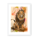 Savannah Suave Framed Print Pawky Paws A3 (297 X 420 mm) / White / White Mount Framed Print