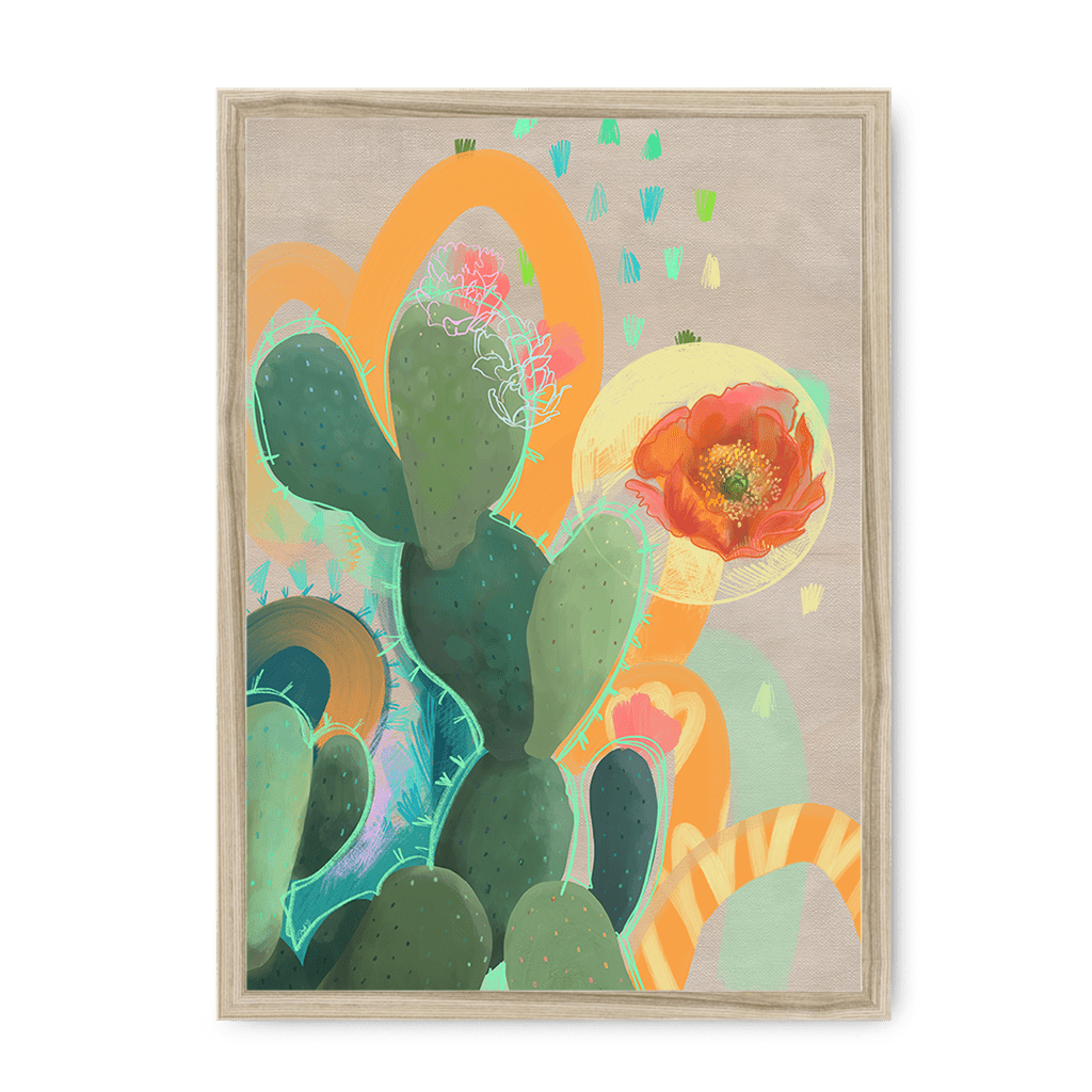 Desert Rain Framed Print Heat Flares A3 (297 X 420 mm) / Natural / No Mount (All Art) Framed Print