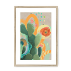 Desert Rain Framed Print Heat Flares A3 (297 X 420 mm) / Natural / White Mount Framed Print