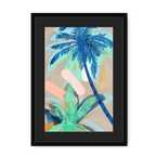 Palm Beach Framed Print Heat Flares A3 (297 X 420 mm) / Black / Black Mount Framed Print