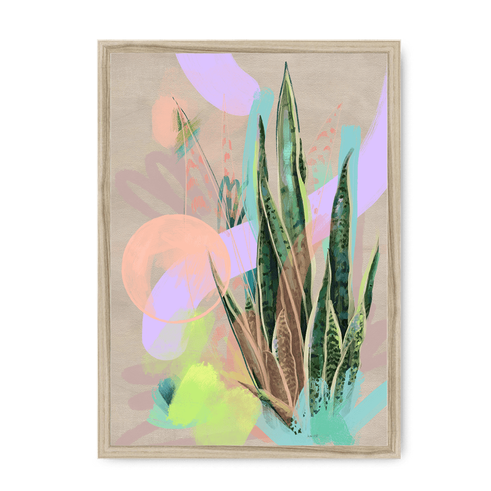 Tropic Pop Framed Print Heat Flares A3 (297 X 420 mm) / Natural / No Mount (All Art) Framed Print