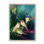 A Fandango Of Finches Framed Print The Gathering A3 (297 X 420 mm) / Natural / No Mount (All Art) Framed Print