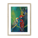 Rondel Of Rosellas Framed Print The Gathering A3 (297 X 420 mm) / Natural / White Mount Framed Print