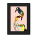 Tower Of Toucans Framed Print The Gathering A3 (297 X 420 mm) / Black / Black Mount Framed Print