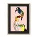 Tower Of Toucans Framed Print The Gathering A3 (297 X 420 mm) / Natural / Black Mount Framed Print